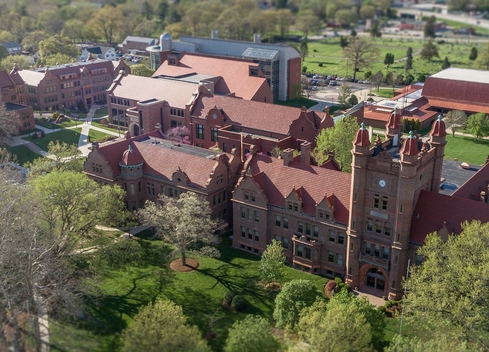 Aerial view of Millikin Campus
