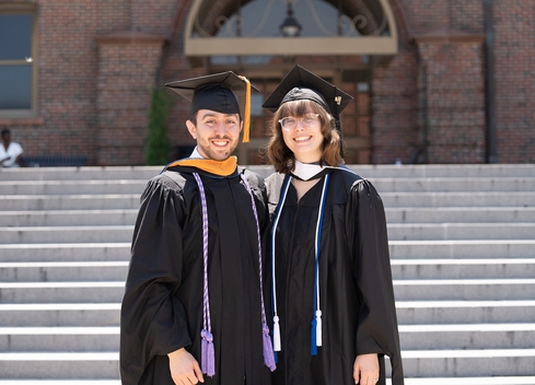 Male and female graduates