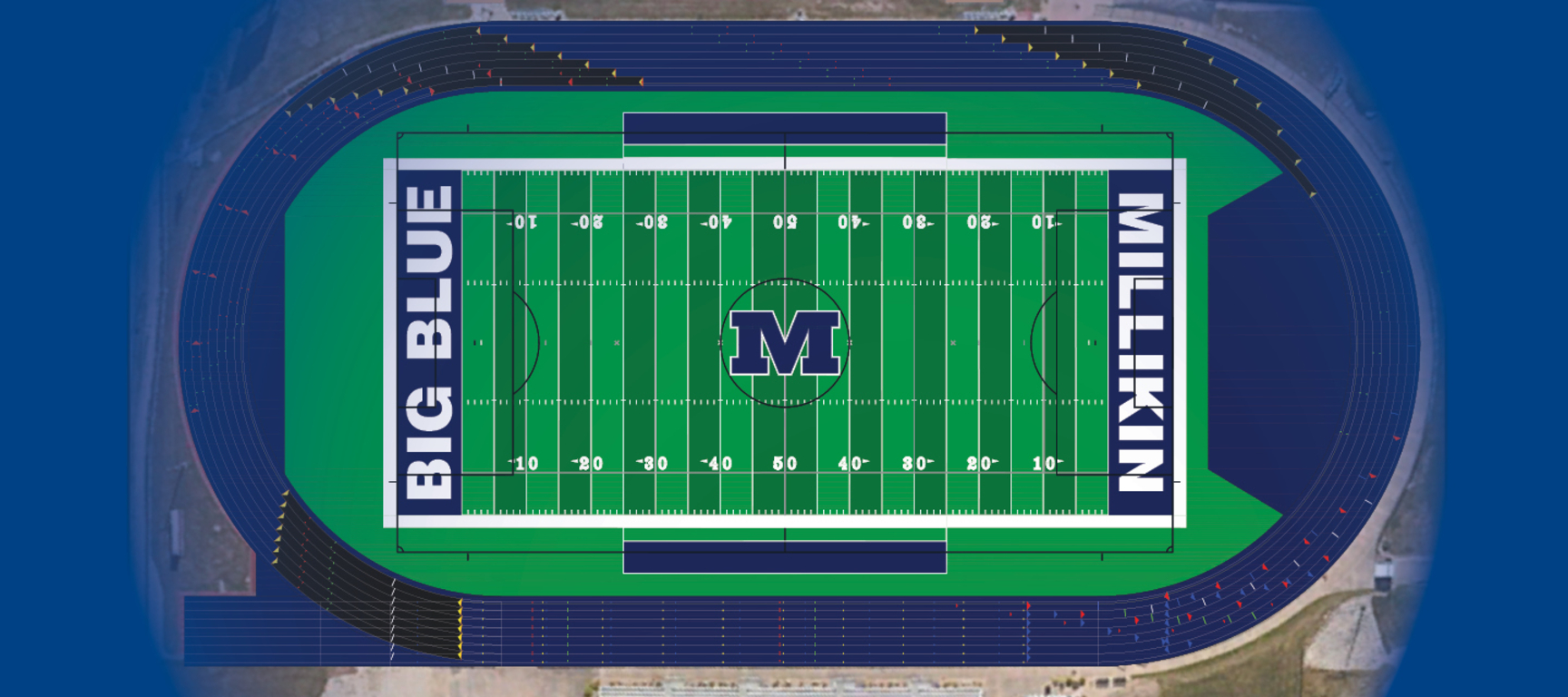 millikin football field rendering