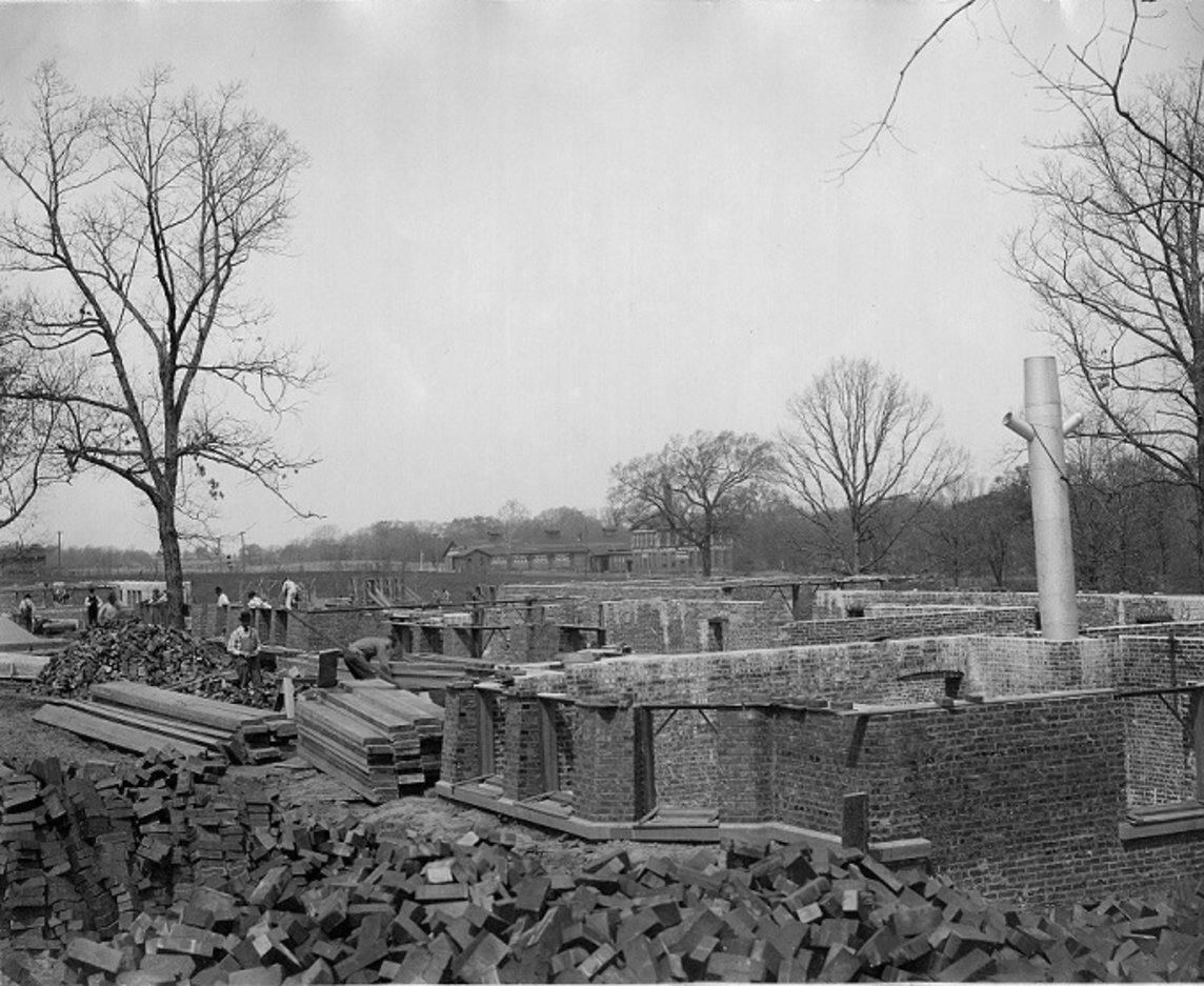 Shilling Hall construction, 1902