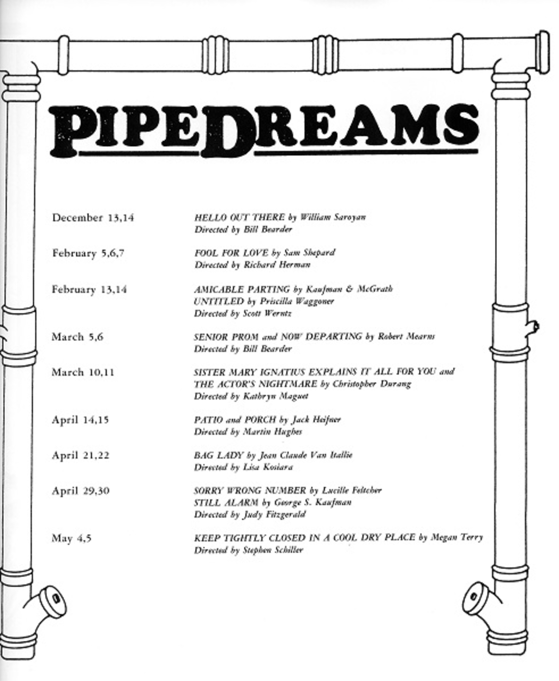 1986-1987 Pipe Dreams Season