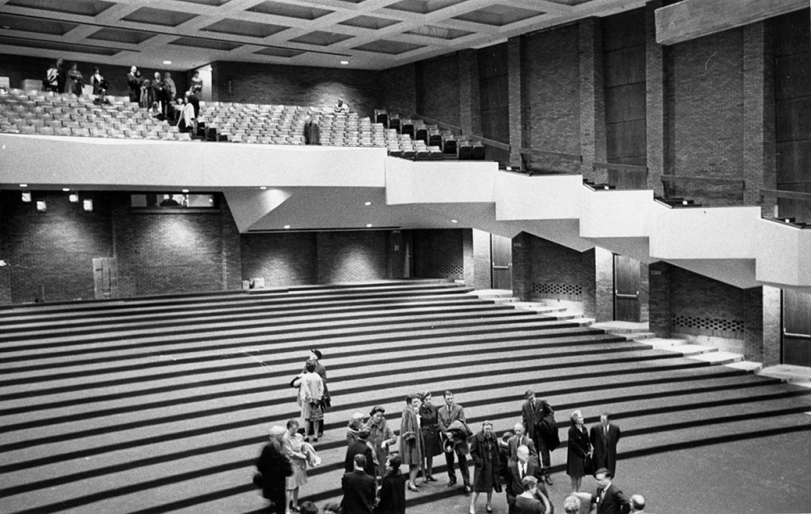 Kirkland auditorium, prior to seat installation